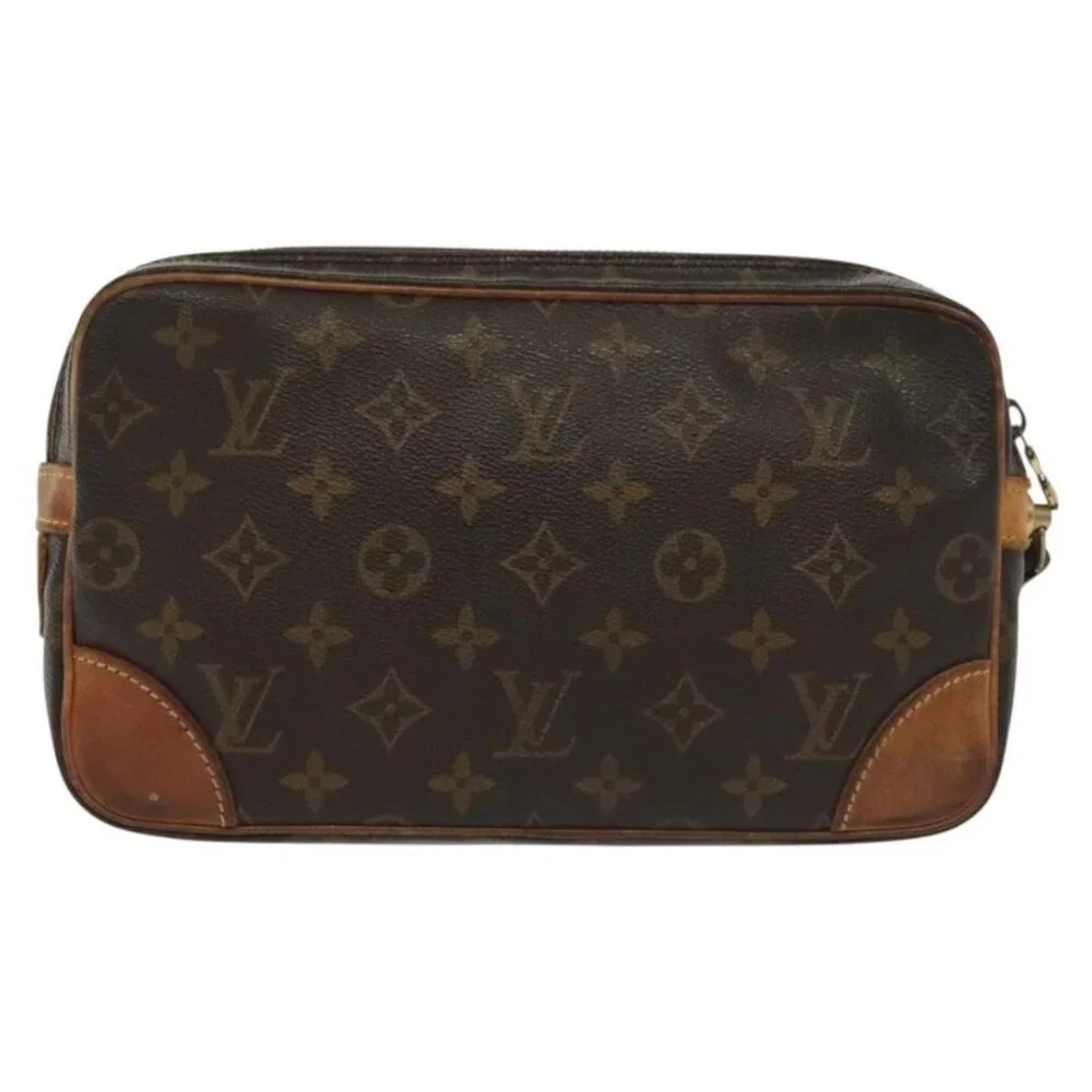 LOUIS VUITTON Monogram Marly Dragonne GM Clutch Bag LV Auth